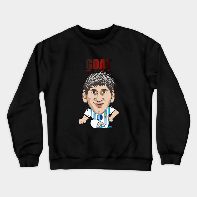 Messi 10 Crewneck Sweatshirt by Mahbur99